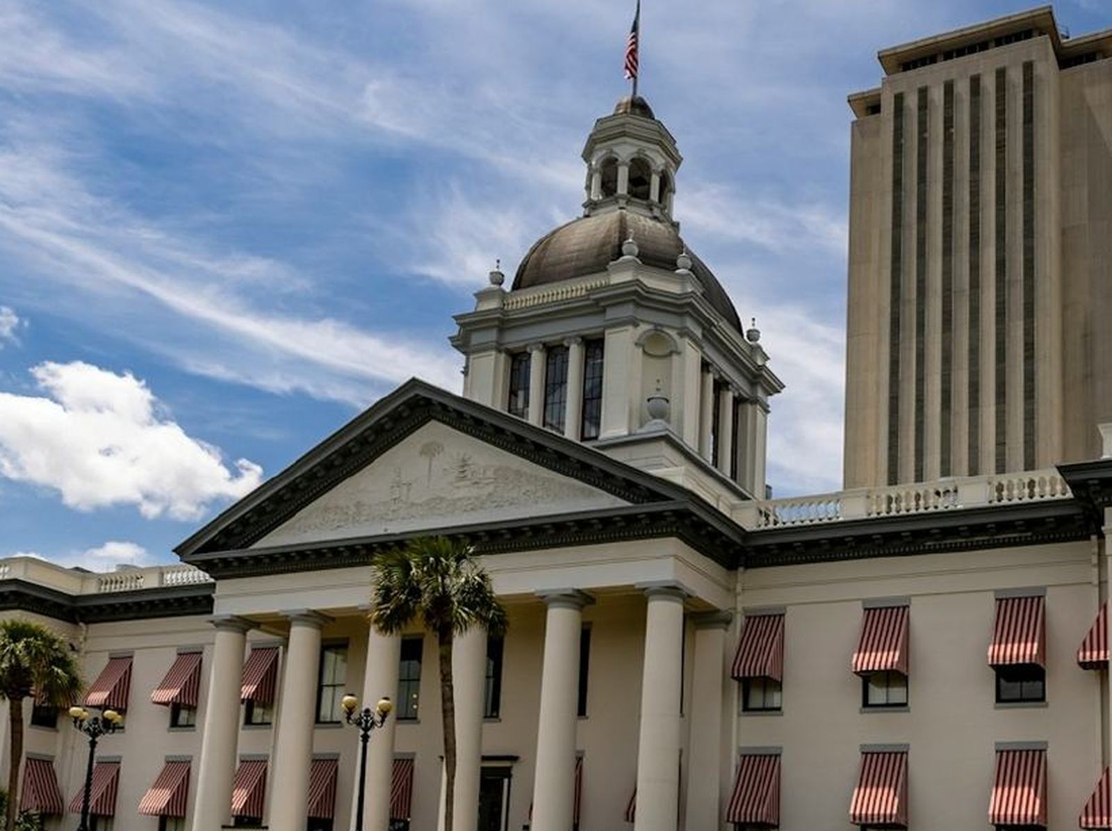 The Florida State Capitol building in Tallahassee, Florida.